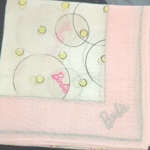 Barbie Pink and White Handkerchief